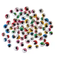 PlayBox: Dekorativne šarene oči s trepavicama u četiri veličine, set od 140 komada.