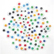 PlayBox: Dekorativne šarene oči, set od 300 komada u dvije veličine