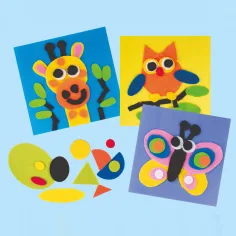 PlayBox: Geometrijski oblici od filca sa samoljepljivom stranom, set od 500 komada slika 2