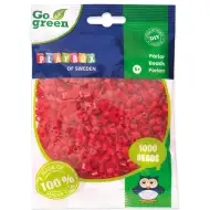 PlayBox: Go Green 5mm MIDI peglajuće perle u crvenoj boji, 1000 komada