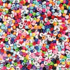 PlayBox: Mini slovne perle s raznobojnim perlicama za nizanje, 650 komada slika 2