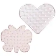 PlayBox: Osnovna ploča za glačanje perlica 9 mm s 5 oblika leptira i 5 oblika srca