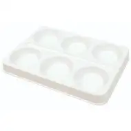 PlayBox: Prazna paleta za 6 boja s prostorom za diskove od 57 mm, 6 komada