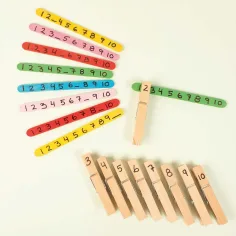 PlayBox: Prirodne drvene ukrasne štipaljke 74 mm, pakiranje s 24 komada slika 3