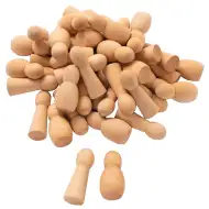 PlayBox: Prirodne drvene figure 40x47mm pakiranje od 50 komada