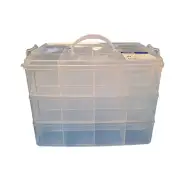 PlayBox: Prozirna kutija za pohranu s 36 pretinaca, 3 razine