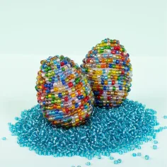 PlayBox: Prozirni šareni set staklenih perli 4mm 500g slika 2
