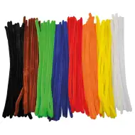 PlayBox: Šareni chenille konci osnovne boje 10mm x 30cm pakiranje od 100 komada