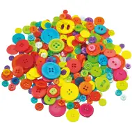 PlayBox: Šareni gumbi različitih veličina u pakiranju od 500g