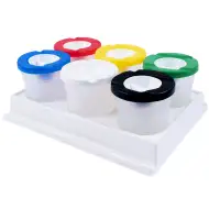 PlayBox: Set čaša za pranje kistova s držačem, 6 komada