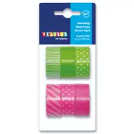 PlayBox: Set dekorativnih ljepljivih traka u zelenoj i ružičastoj boji, 6 komada