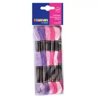 PlayBox: Set konca za vezenje, 6 komada, roza-ljubičasta