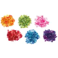 PlayBox: Set premium plastičnih šarenih perli za nizanje, fasetirane, 6x50g