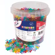PlayBox: Set šarenih i prozirnih plastičnih perli, 2200 komada