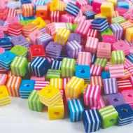 PlayBox: Set šarenih prugastih perli od 300 komada