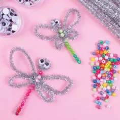 PlayBox: Srebrne šenilne žice, 100 komada, 6 mm slika 2