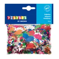 PlayBox: Više veličina, boja i oblika šljokica u pakiranju od 50g.