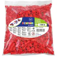 PlayBox: XL MAXI glačane perle od 9 mm, pakiranje od 1000 komada u crvenoj boji