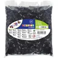 PlayBox: XL MAXI glačane perle promjera 9 mm, pakiranje od 1000 komada u crnoj boji