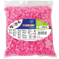 PlayBox: XL MAXI glačane perle promjera 9 mm, pakiranje od 1000 komada u ružičastoj boji