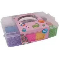 PlayBox: XL MAXI glačane perle promjera 9 mm u 12 boja u kutiji za pohranu, 12000 komada