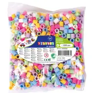 PlayBox: XL MAXI pastelne boje glačane perle 9mm, pakiranje od 1000 komada