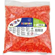 PlayBox: XL MIDI pegla-perle 9 mm, pakiranje od 1000 komada, narančasta boja