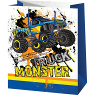 Poklon vrećica standardne veličine s motivom Monster Trucka 11x6x14cm