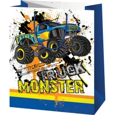 Poklon vrećica standardne veličine s motivom Monster Trucka 11x6x14cm