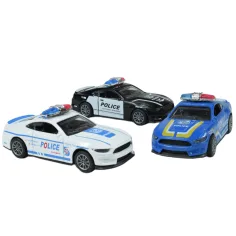 Policijski automobili: Metalni policijski automobili na kotačima u različitim varijantama 11cm 1kom slika 11