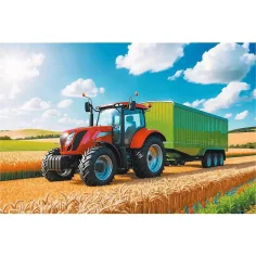 Poljoprivredne strojeve: Traktor s prikolicom, puzzle od 100 dijelova – Trefl slika 2