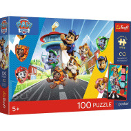 Psići u ophodnji 100-dijelni UFT puzzle s posterom - Trefl