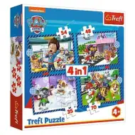 Psići u ophodnji 4 u 1 70-54-48-35 komada puzzle - Trefl