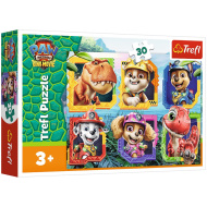 Psići u ophodnji Otok dinosaura, puzzle od 30 dijelova - Trefl