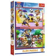 Psići u ophodnji igraći dan 2x24 komada puzzle - Trefl