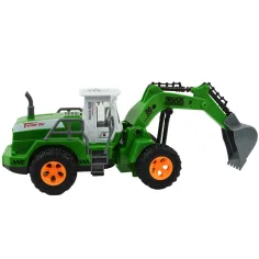RC bager na daljinsko upravljanje zelene boje sa svjetlosnim efektima, mjerilo 1:30, 22 cm slika 2