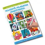 Razvojne zadatke s vozilima u knjižici s brisivim flomasterom