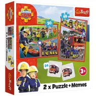 Sam vatrogasac puzzle i memorijska kartica 2 u 1 set - Trefl