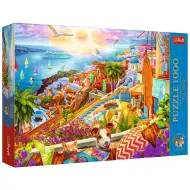 Santorini ugođaj, puzzle od 1000 dijelova, Premium Plus kvaliteta – Trefl