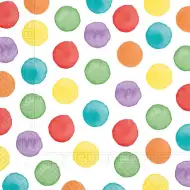 Šarene točkaste papirnate salvete – dvoslojne, 33x33 cm, set od 20 komada