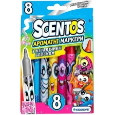 Scentos mirisni flomasteri s metalik sjajem, set od 8 kom.