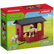 Schleich Farm World – Kućica za pse s igračkama zlatnog retrivera (42722)
