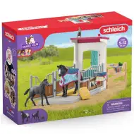 Schleich: Horse Club - Konjušnica s kobilom i ždrijebetom set za igru (42611)