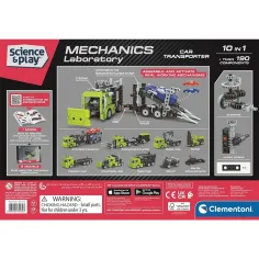 Science & Play: Mehanička radionica - Dvospratni transporter za automobile set za izgradnju - Clementoni slika 2