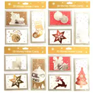 Set božićnih 3D čestitki s omotnicama, 3 komada u različitim varijantama.