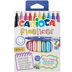 Set od 10 finelinera, 0,5 mm - Carioca