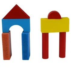 Set od 24 šarene drvene građevinske kocke u kutiji slika 3