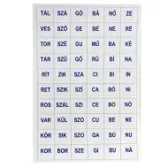 Set od 4 listova s izrezanim slovima