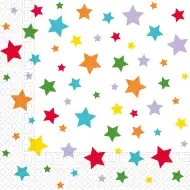 Set papirnatih salveta s zvjezdicama – dvoslojne, 33x33 cm, 20 komada