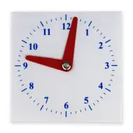 Školski plastični sat 10x10 cm